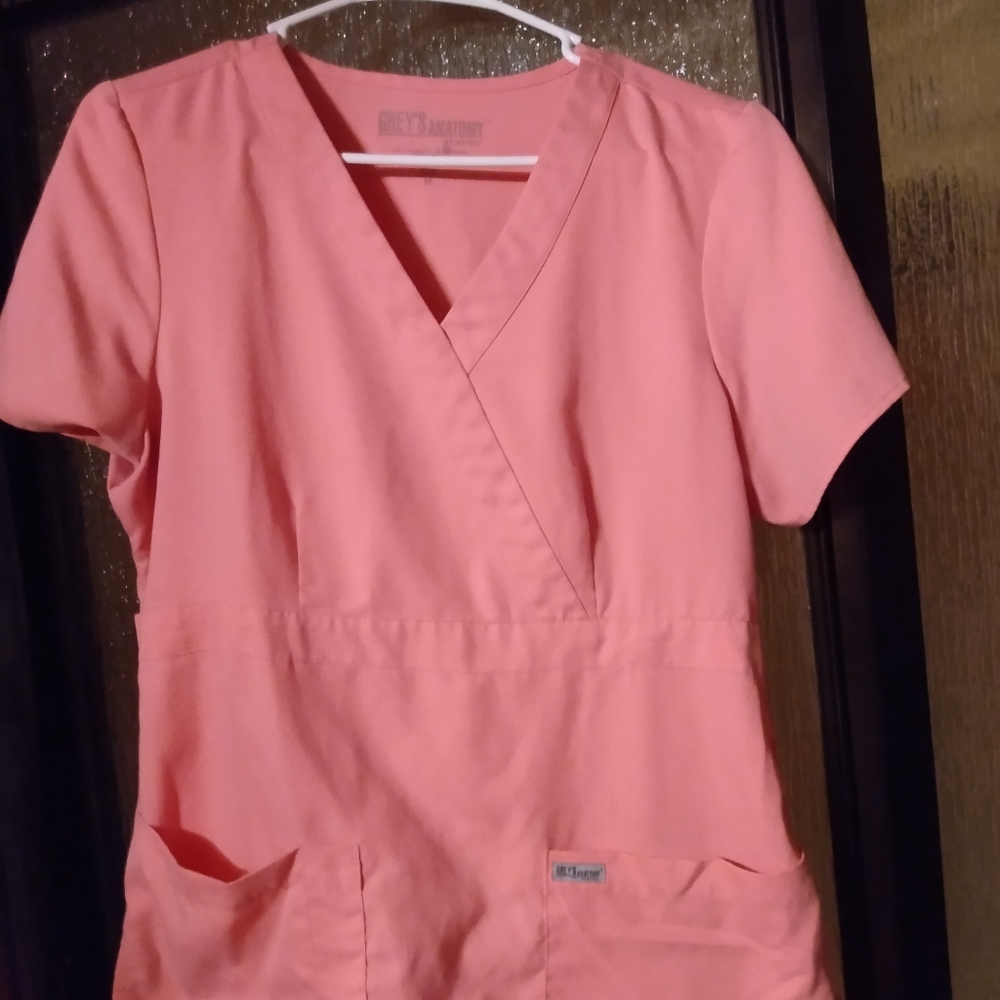 Barco Grey's Anatomy scrub top dusty rose